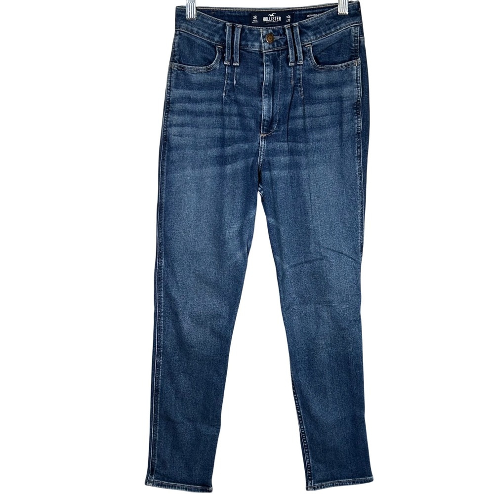 Hollister Ultra High Rise Mom Jeans Womens Size‎ 26 Denim Vintage Stretch